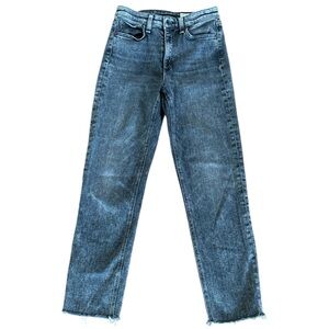 Rag‎ & Bone Nina High Rise Ankle Cigarette Black Sage Light Wash Jeans Size 25